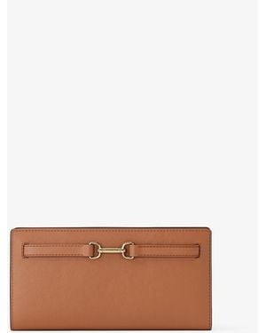 Michael Kors Outlet Mkcartera Carson Grande De Piel Granulada - Marrón