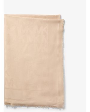 Michael Kors Outlet Mkpañuelo De Jacquard Con Logotipo - Neutro