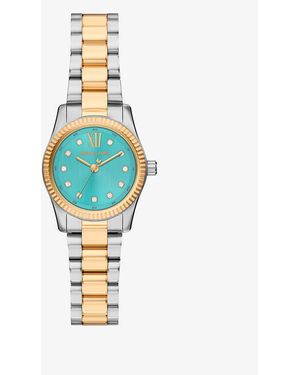 Michael Kors Mkreloj Lexington Petite Bitono Con Incrustaciones - Azul