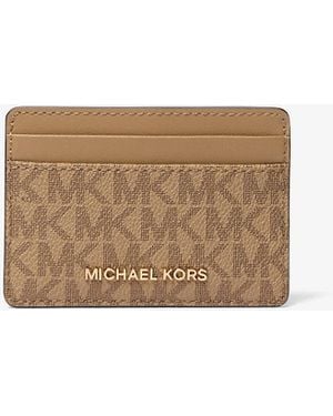 MICHAEL Michael Kors Mk Porta Carte Di Credito Jet Set Con Logo - Neutro