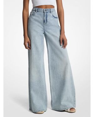 MICHAEL Michael Kors Mk Denim Wide-Leg Jeans - Blue