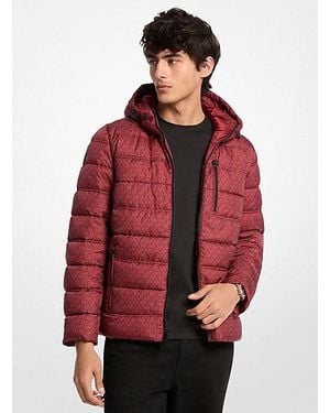 Michael Kors Signature Logo Reversible Jacket - Red