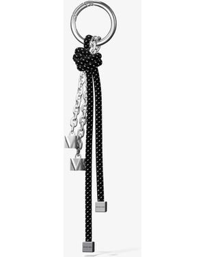 MICHAEL Michael Kors Mk-Tone And Speckled Cord Bag Charm - White