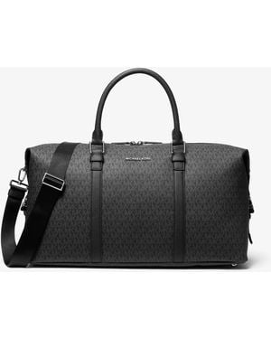 Michael Kors Hudson Signature Logo Duffel Bag - Black