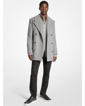 Michael Kors Mkabrigo Marinero De Mezcla De Lana - Gris