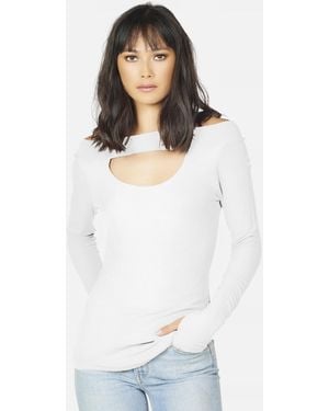 Michael Lauren Hansel Core Off Shoulder - White