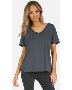 Michael Lauren Delano Core Boyfriend Tee - Gray