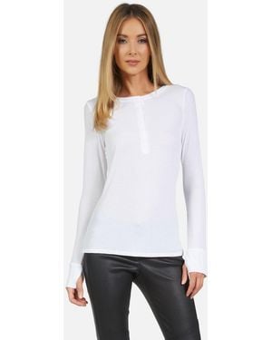 Michael Lauren Vance Core Henley - White