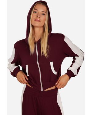 Michael Lauren Arnie Burgundy/ivory - Red