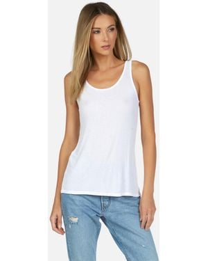 Michael Lauren Mason Core Rib Tank White