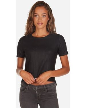 Michael Lauren Clifford Tee W/ Coating - Black