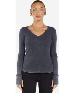 Michael Lauren Davidson Black Burnout - Blue