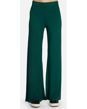 Michael Lauren Derby Core Wide Leg Pant - Green