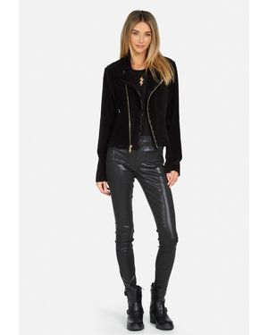 Michael Lauren Atid Velour Jacket - Black