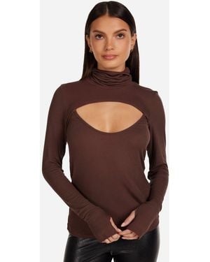 Michael Lauren Cade Dark Brown - Purple