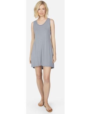 Michael Lauren Hammett Dress W/ Back Pleat - Gray