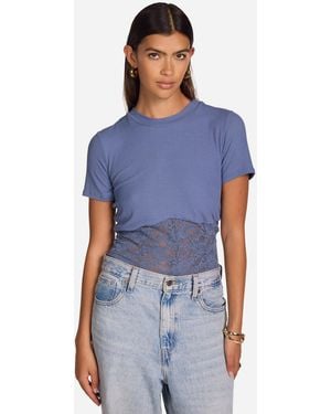 Michael Lauren Ember Blue Lilac Lace