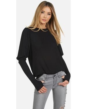 Michael Lauren Olaf L/s Pullover W/ Thumbhole - Black