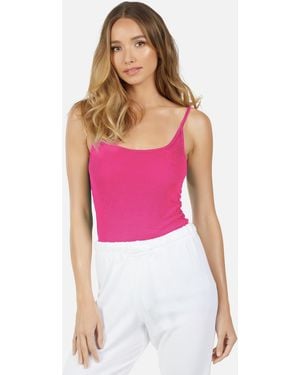 Michael Lauren Harley Spaghetti Tank - Pink
