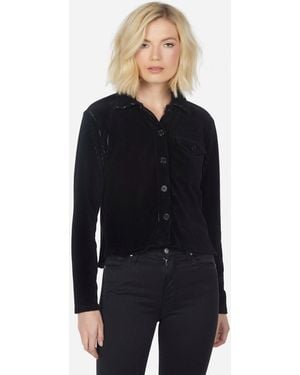 Michael Lauren Agoston Button Down Polo - Black