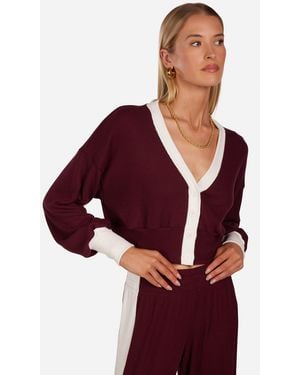 Michael Lauren Triton Burgundy/ivory - Red
