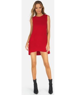 Michael Lauren Gilly Core Dress - Red