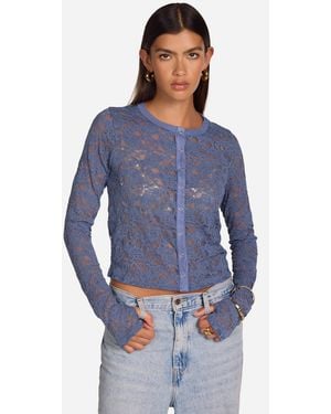 Michael Lauren Vesca Blue Lilac Lace