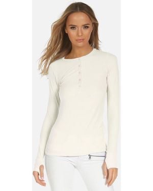 Michael Lauren Vance Core Henley - White