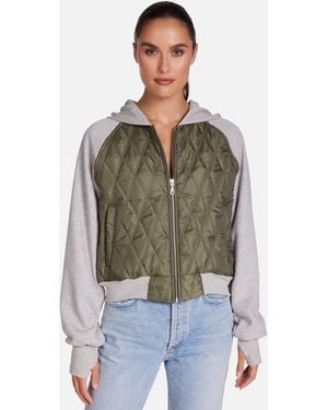 Michael Lauren Torran Quilted Jacket - Green