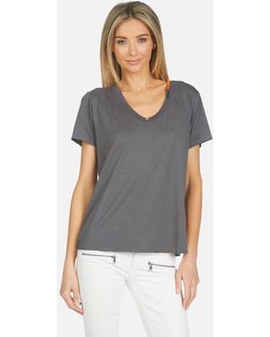 Michael Lauren Delano Le Boyfriend Tee - Gray