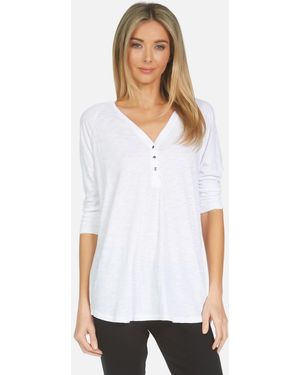 Michael Lauren Latrell 3/4 Raglan - White