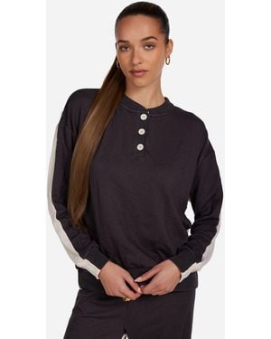 Michael Lauren Paul Henley Pullover - Blue