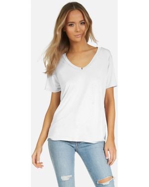 Michael Lauren Delano Core Boyfriend Tee - White