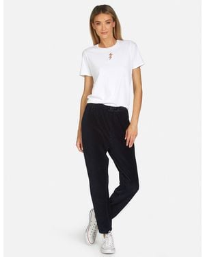 Michael Lauren Hall Thunderbolt Embroidery - White