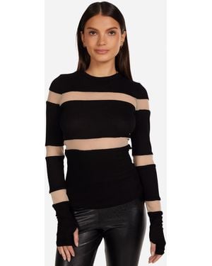 Michael Lauren Vex Mesh Black/nude