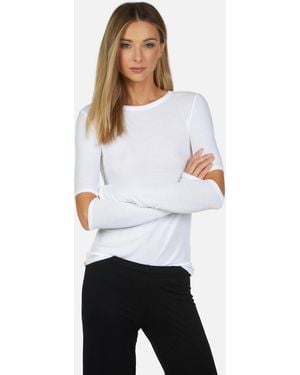 Michael Lauren Solomon Core Fitted Tee - White