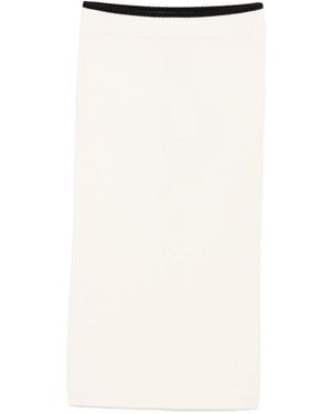 Pinko Midi Skirt - White