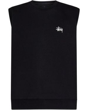Stussy Stock Logo Gilet - Black
