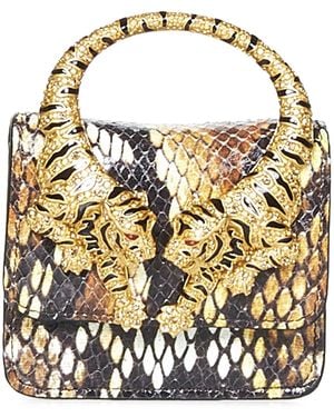 Roberto Cavalli Mini Roar Bag Handbag - Metallic