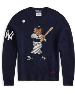 Polo Ralph Lauren Yankees Bear Jumper - Blue