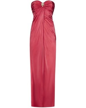 Zuhair Murad Strapless Bustier Dress - Red