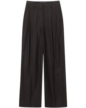 DUNST Pantaloni A Gamba Ampia - Nero