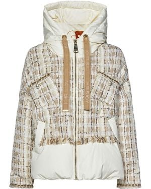 Khrisjoy Khris Tweed Down Jacket - White