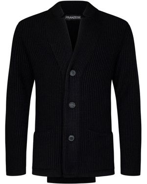 Franzese Collection Pronta Sartoria Franzese Napoli Tom Cruise Model Blazer - Black