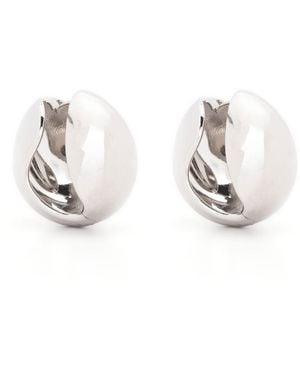 Coperni Orecchini A Cerchio Chunky - Bianco