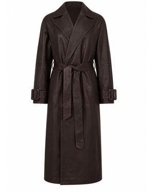 Nour Hammour Trench Lungo - Nero