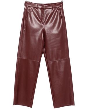 Max Mara Pantaloni Sospiro A Gamba Dritta - Rosso