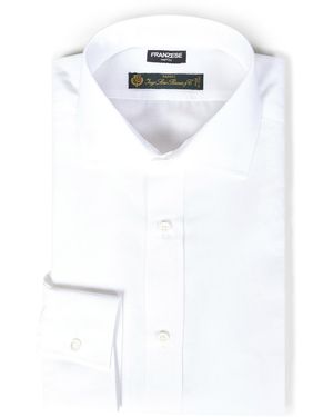Franzese Collection Pronta Sartoria Franzese Napoli David Beckham Model Shirt - White