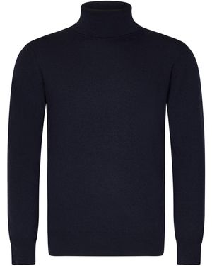 Franzese Collection Pronta Sartoria Franzese Napoli George Clooney Model Jumper - Blue