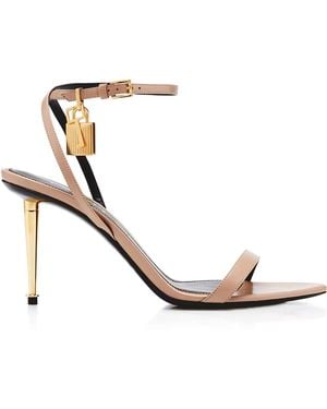 Tom Ford Padlock Sandals - White